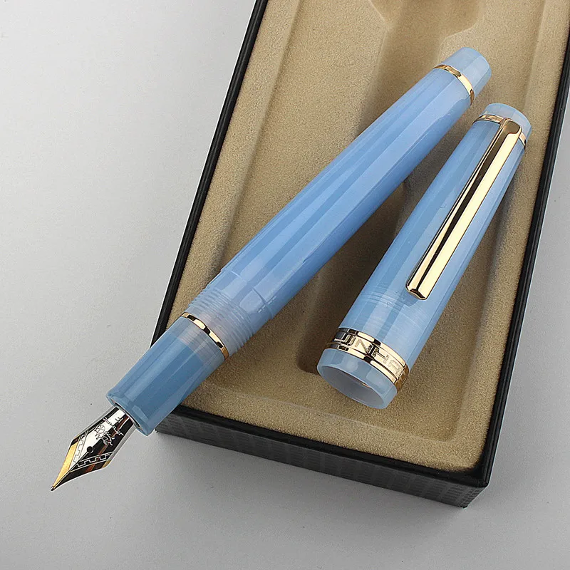 

Jinhao 82 Transparent new color Fountain Pen Acrylic F 0.5mm nib school office Supplies business writing ink pens