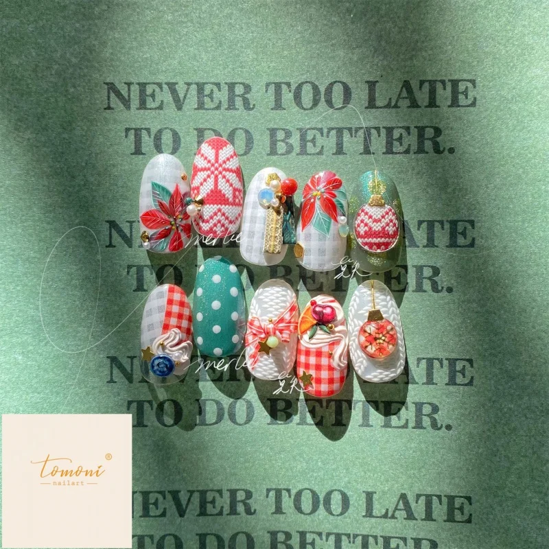 

Рельефная модель наклеек для ногтей [Meow.Sensei] Ms24, наклейки для ногтей, бумажная наклейка, наклейка для ногтей средней серии, наклейка для ногтей, красный свитер, имбирь