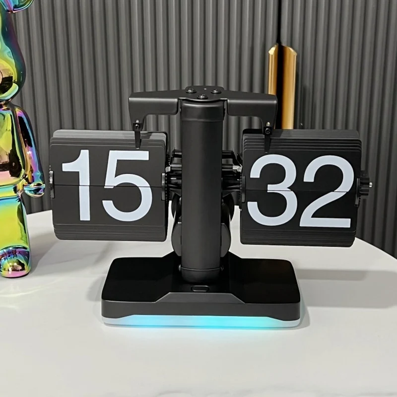 Desktop-Clock-European-Creative-Flip-Down-Page-Desk-Clocks-Retro-Flip ...