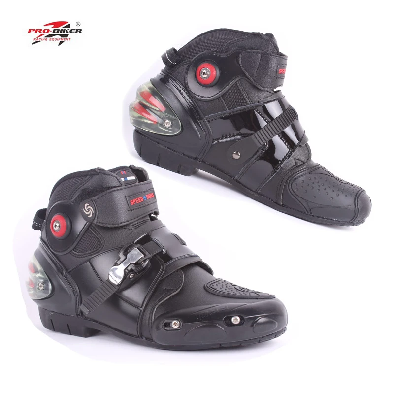 Motorcycle boots Pro-biker A9003 automobile racing shoes off-road motorcycle boots Professional moto black botas Speed Sports Motocross