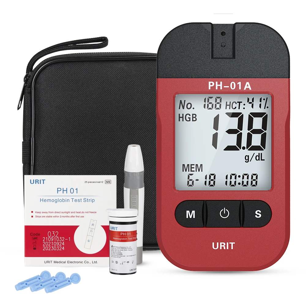Urit Hemoglobin Meter Monitor with Strips Health Machine