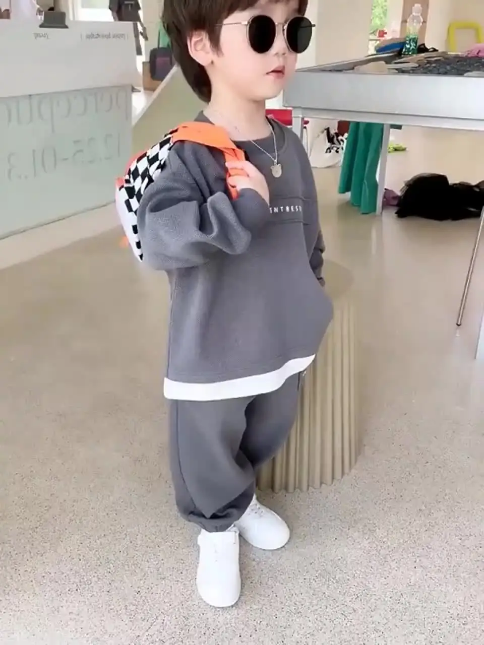 Ensemble Vêtements Bébé Garçon Sweat + Pantalon Jogging - Survêtement 2 Pièces Nouveau-né 0-3 Ans