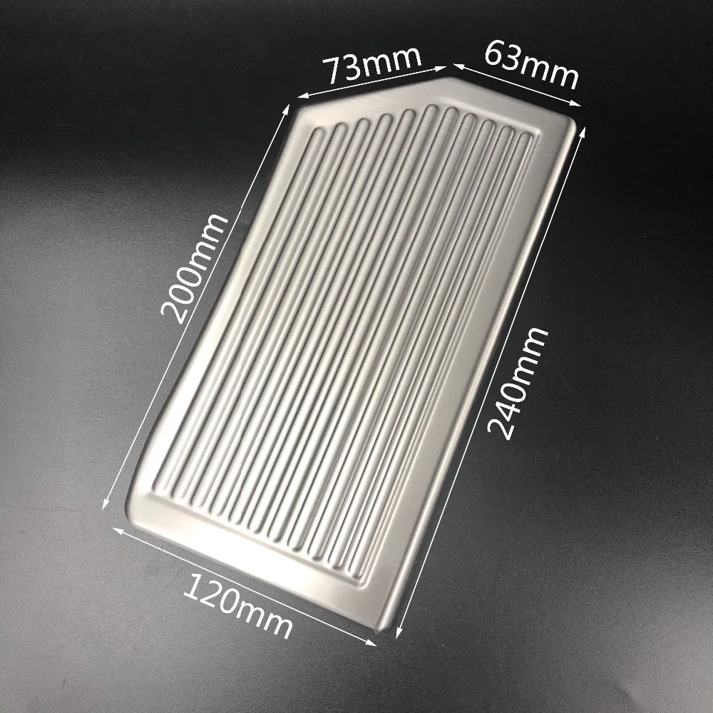 AT Stainless Steel Car Pedals for Hyundai Tucson TL ~ Accelerator Gas Brake Footrest Non-slip Pedal Cover Pad 9