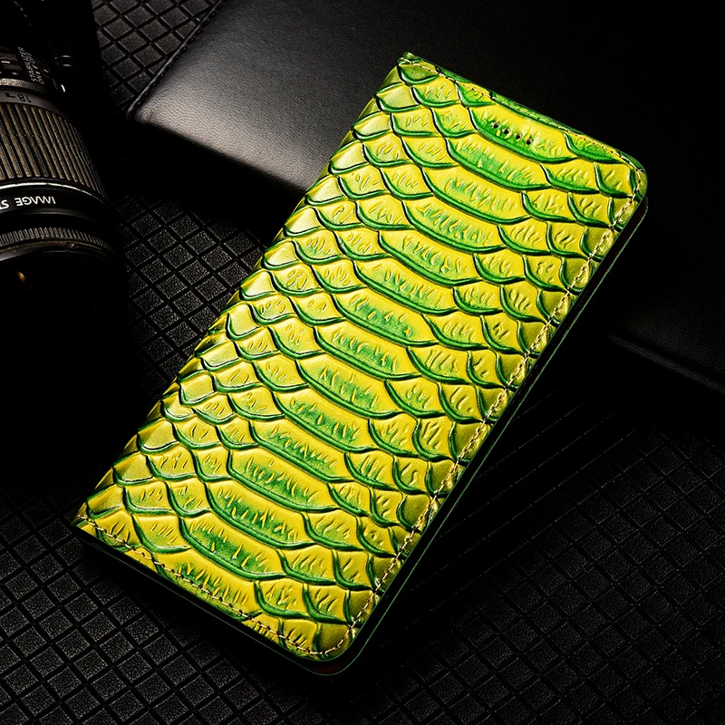 Premium Genuine Leather Flip Wallet Phone Case Cover