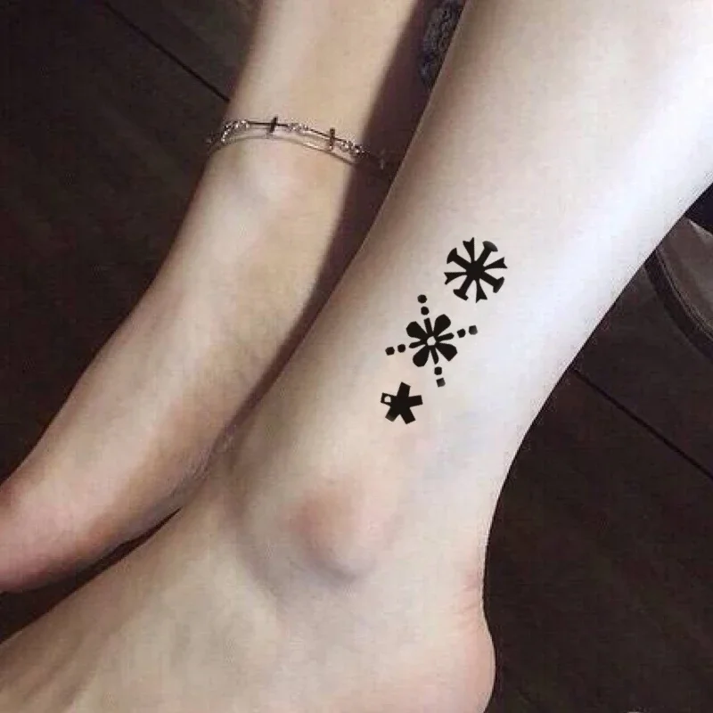 10pcs/set Temporary Tattoo Sticker Alphabet Letter Words Waterproof Fake Tatoo Women Men DIY Body Art Tatuajes Temporales Tatuaz