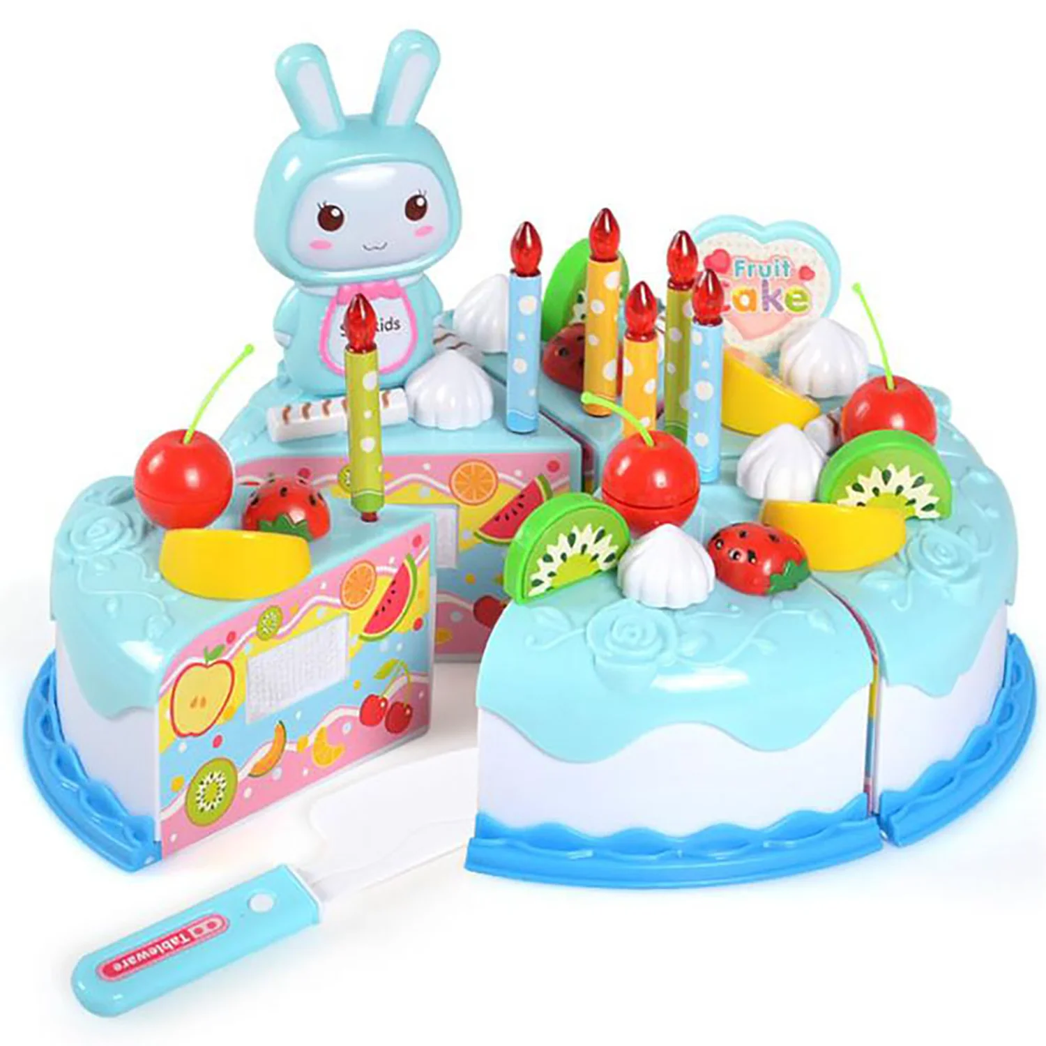 Children&rsquo;s Che Che Le simulation birthday princess cake toy fruit cake family set kitchen toys pretend kitchen toys pretend food toys