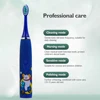 Children Electric Toothbrush Cartoon Kids With Replacement Head Sonic IPX7 Waterproof Rechargeable Sonic Toothbrush 2