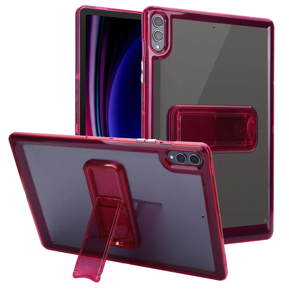 Icy Colors Acrylic TPU Shockproof Protective Tablet Case with Adjustable Kickstand