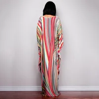 Plus Size Dresses Womens Caftan Floral Print Kaftan Dress Short Sleeve Swimsuit Cover up Loungewear for Summer - Image 3