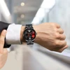 Cool And Cool Fashion Clock Leather Men's Quartz Wristwatch Dial Sport Car Rim Wheel Hub Business Luxury Sports Wrist Watches 4