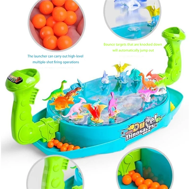 Parent-child interactive battle dinosaur board game pinball small thinking puzzle boy desktop two-player game machine