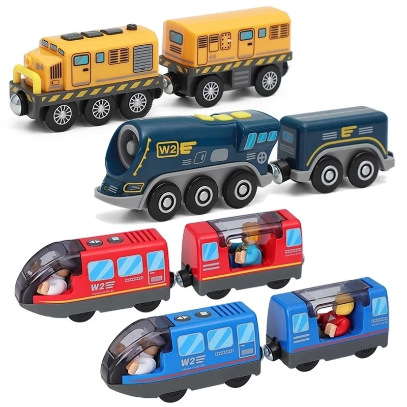 Battery-Operated Train Set Toys Six Wheels Trains Compatible for Wooden  Railway Multifunctional Train Toy Fit for Brio Tho-mas - AliExpress