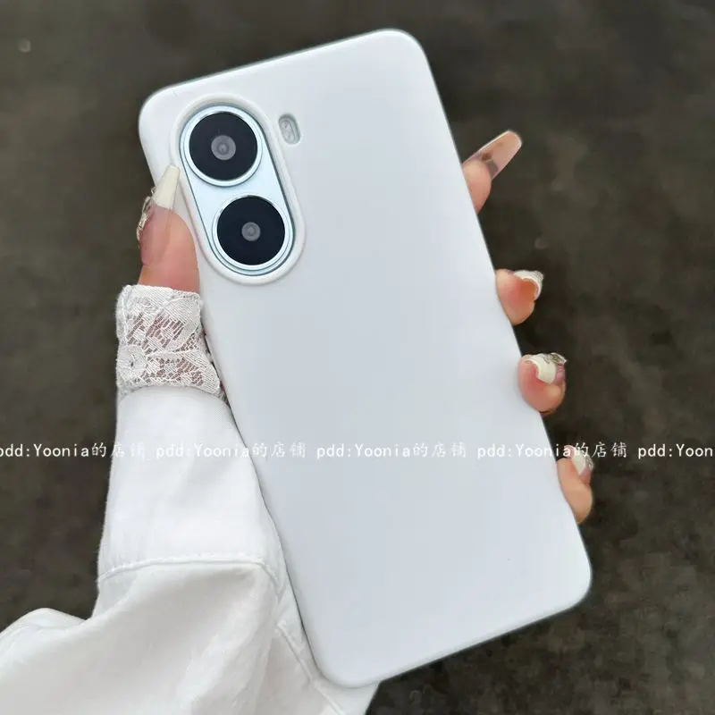 Liquid Silicone Stylish Anti-Fall Bumper Phone Case in Red
