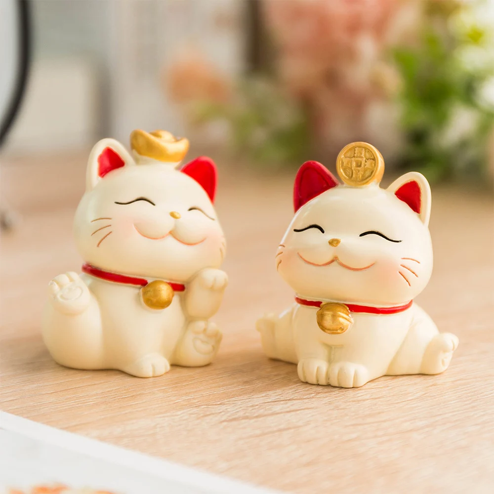 Tirelire chinoise Feng Shui Maneki Neko en céramique, décoration créative  pour la maison, ornements en porcelaine, cadeaux, artisanat porte-bonheur  chat porte-bonheur
