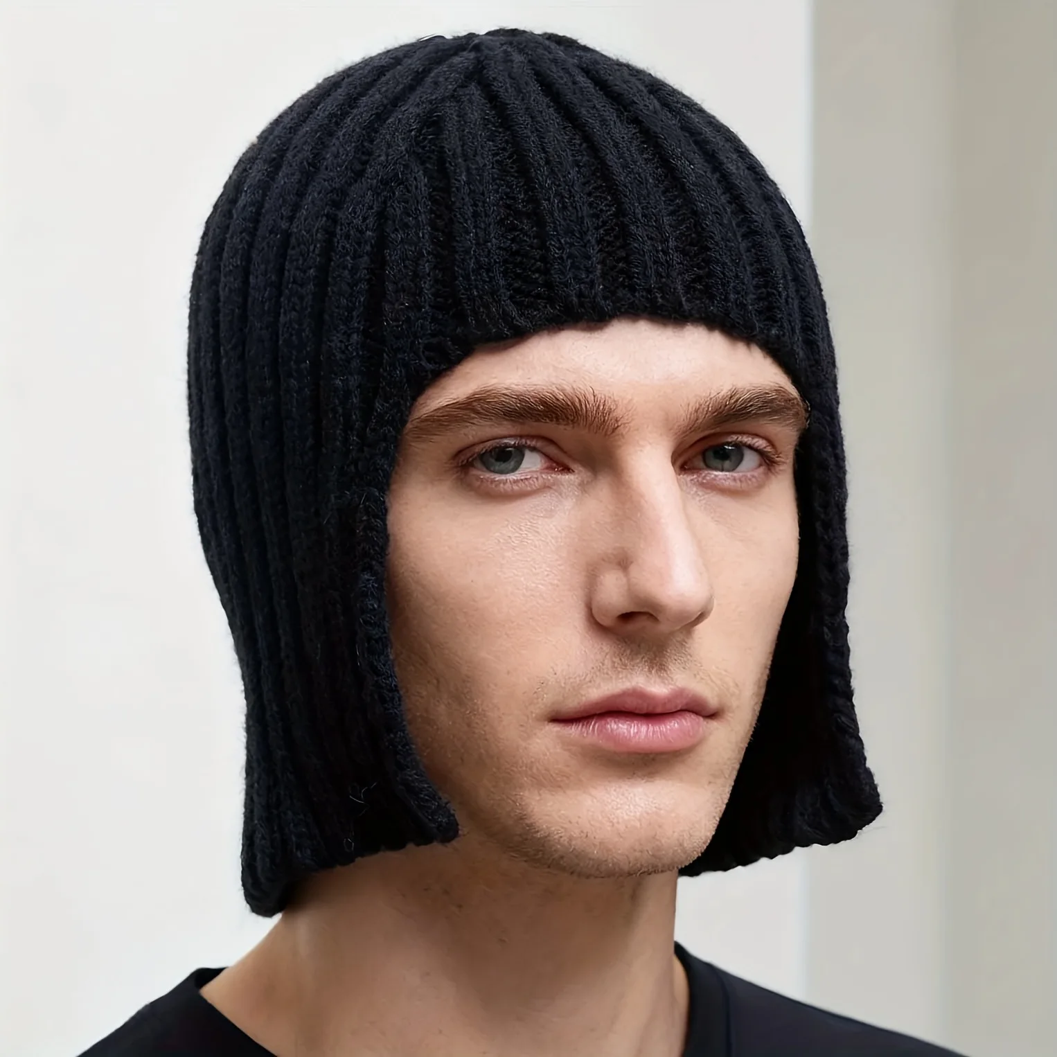 Chic Winter Wig Hat with Ear Protection