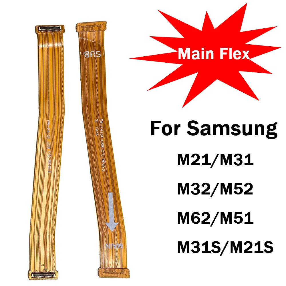 

For Samsung Galaxy M52 M526B M62 M625F M32 M325F Original Main Motherboard Flex Cable Connector USB Board Ribbon