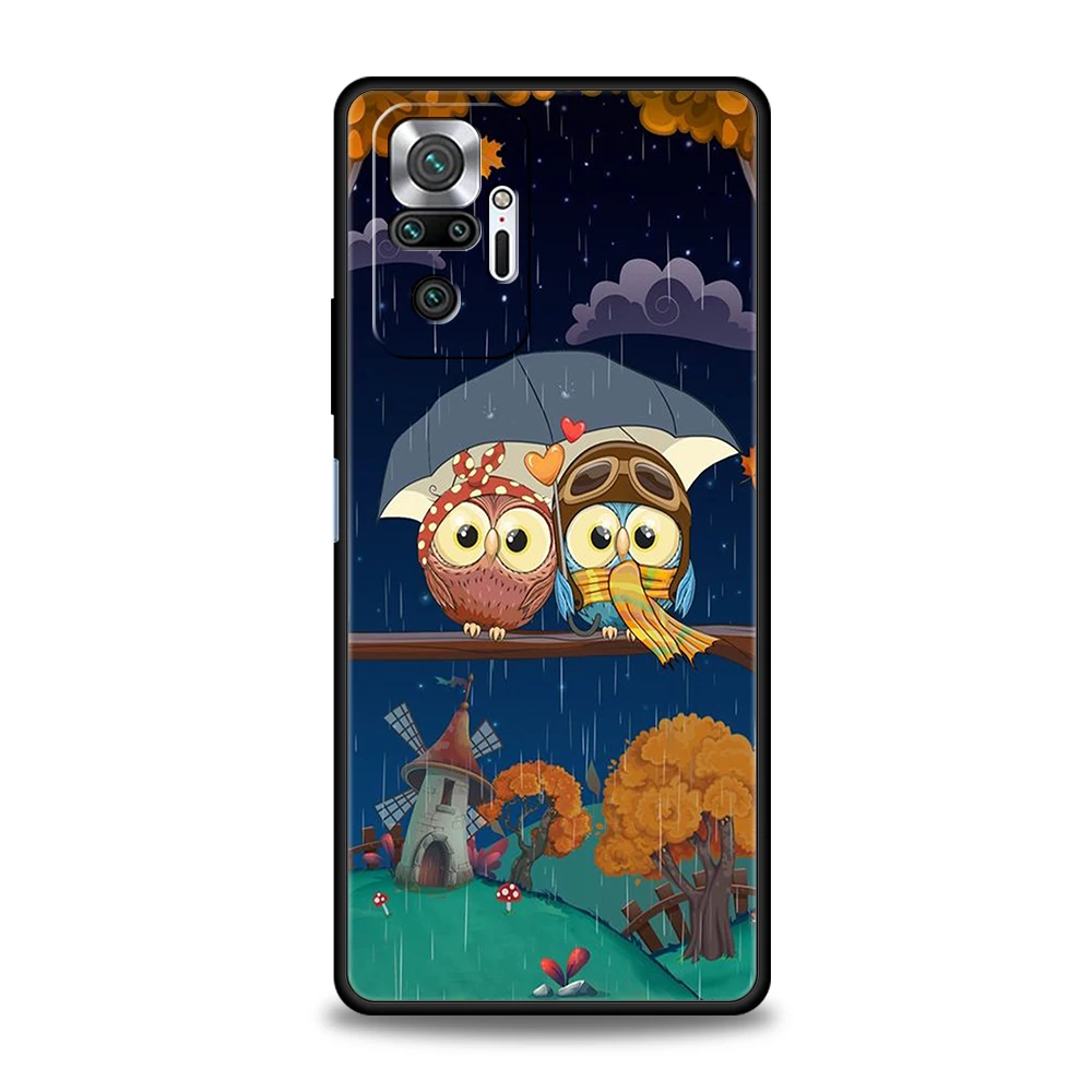 Adorable Cartoon Owl Silicone Phone Case - Stylish and Protective Cover