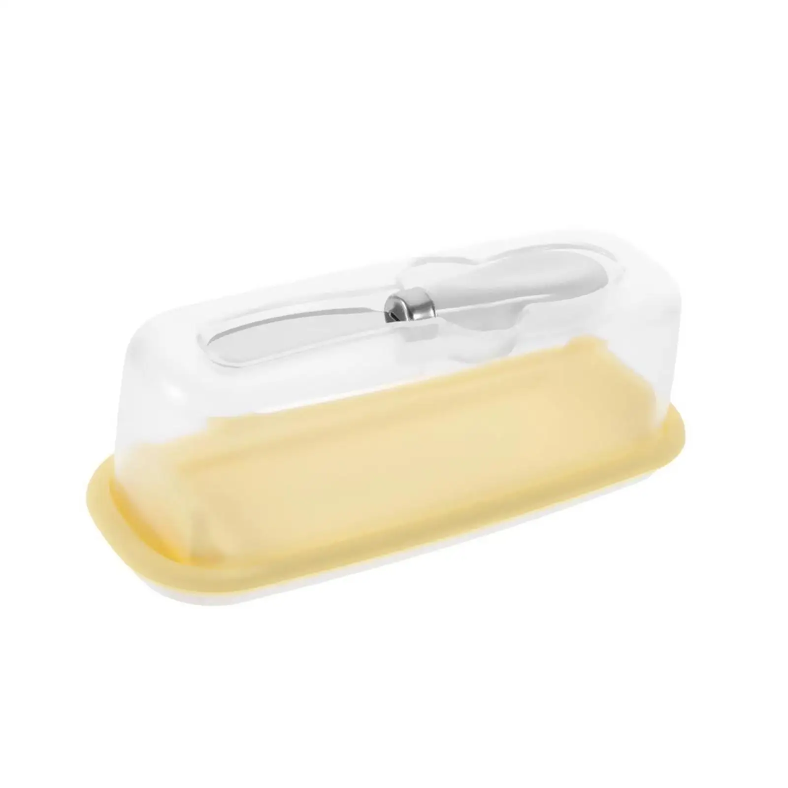 Butter Dish with Lid and Knife Ramps Large Butter Keeper for Cupboard