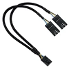 RGB Splitter For Corsair RGB HUB, Lighting Node Core And ICUE Commander CORE XT 4 Pin Male To Female Fan Extension Cable 1