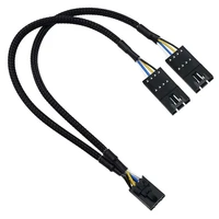 RGB Splitter For Corsair RGB HUB, Lighting Node Core And ICUE Commander CORE XT 4 Pin Male To Female Fan Extension Cable 1