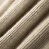 Autumn/Winter 100% Pure Goat Cashmere Knitted Sweater Men's Zipper Half Open POLO Collar Pullover  Warm Top Long Sleeved Sweater 5