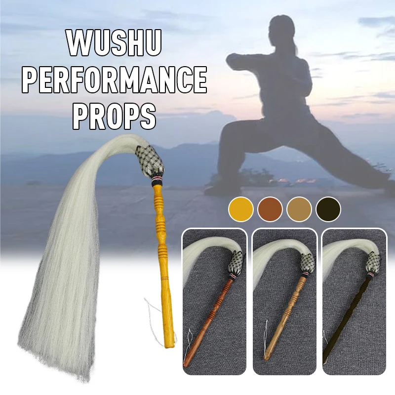 

WuDang Tai Chi Whisk Taiji Articles Brushing Dust Taoist Props Martial Arts Practice Traditional Performance Theater Tool
