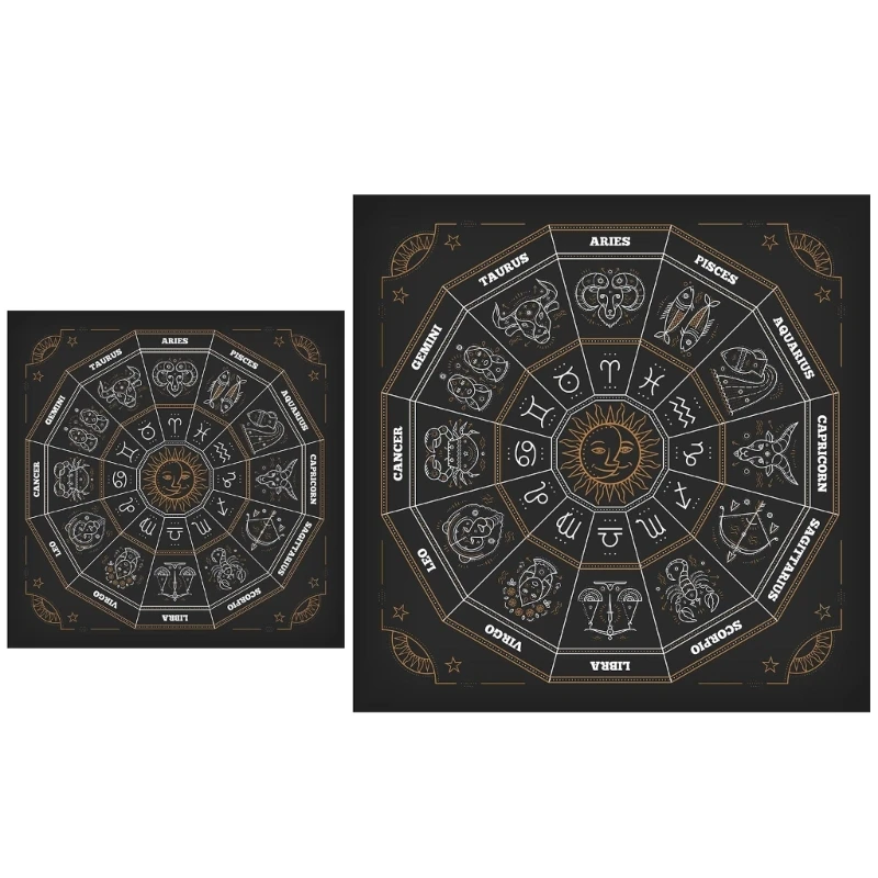 

Square Flannelette Tarot Altar Cloth Board Game Pad Astrological Pad Table Cover