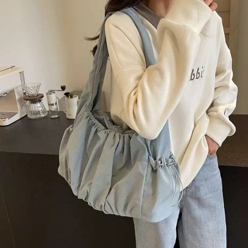 Stylish Nylon Tote Bag - Large Capacity Summer Handbag