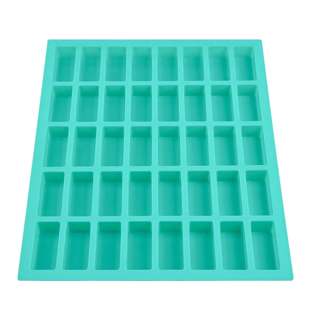 Silicone Mold 40 Cavity Rectangle Soap Bar Mold Silicone Mold For DIY Home Soap Making Small Molds