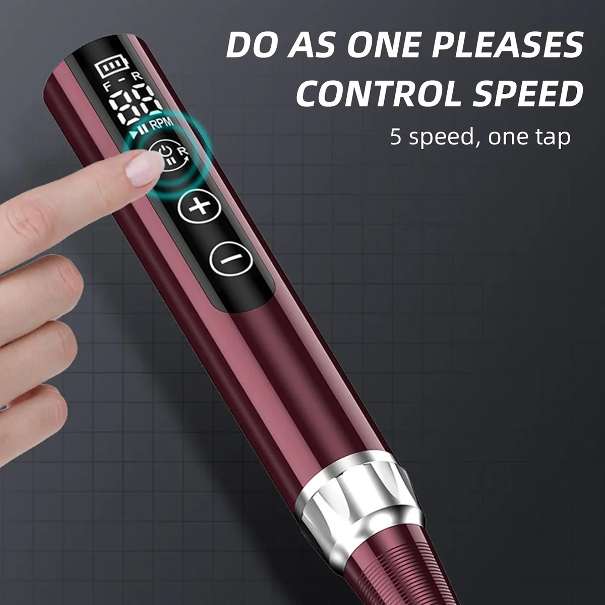 35000RPM Wireless Nail Drill Pen USB Nail File Polishing Pen Rechargeable Nail Drill Machine Portable Manicure Drill Salon Tool 3