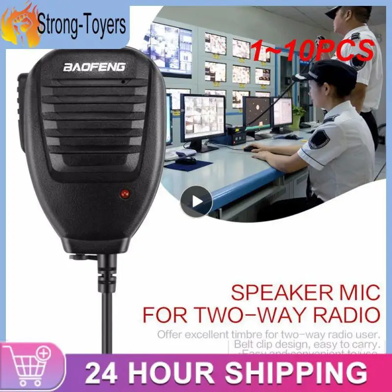 

1~10PCS Baofeng Walkie Talkie Microphone MIC Speaker Dual PTT for Baofeng Ham Radio BF888S UV82 UV5R UV6R Two Way Radio