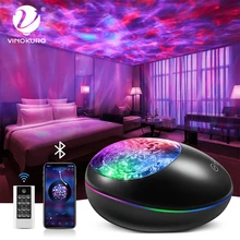 

Galaxy Projector Children's Bedroom Ocean Waves Galaxy Starry Sky Projector LED Night Light Colorful Nebula Atmosphere Light