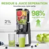 Juicer, 350W Slow Cold Press Juicer with 5.8" Extra-Large Feeding Chute, Juicer Machines for Whole Fruits and Vegeta 6