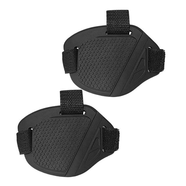 2Pcs Generic Motorcycle Shoe Protectors Black Stretch Elastic Band Honeycomb