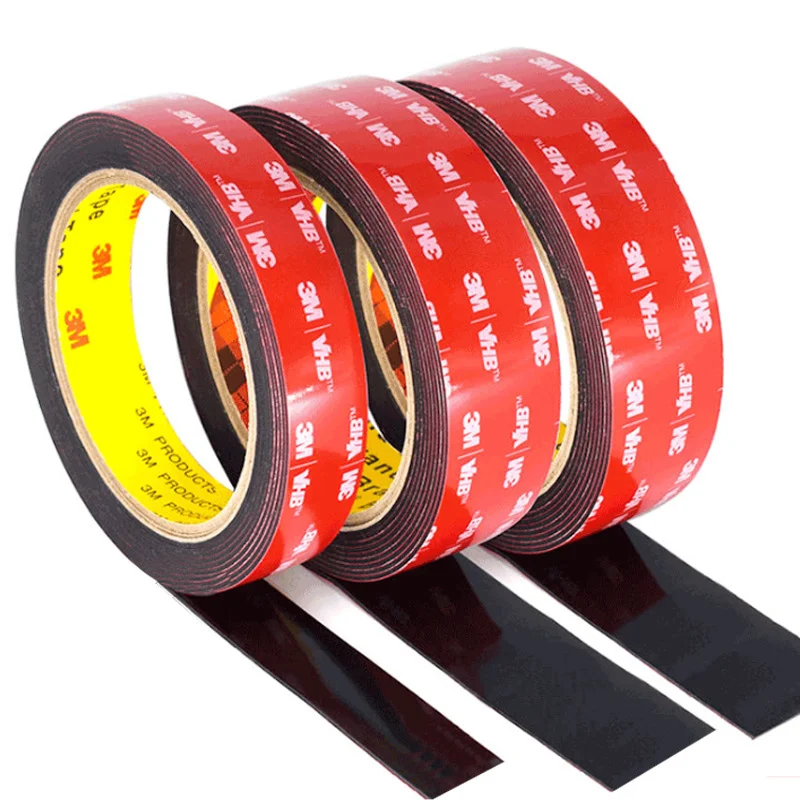 3M 5925 Double-Sided Tape Strong High Viscosity Automotive High-Temperature Resistant Black Thick Non-Trace Fixing Sticker