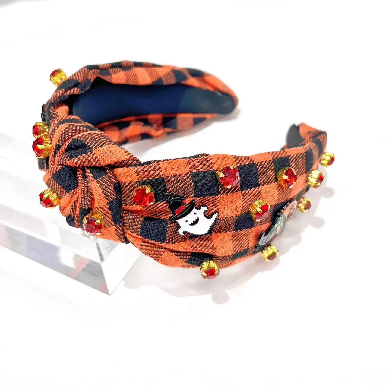 

Halloween Plaid Knot Hairbands For Women Cartoon Hair Accessories For Girls Hair Band Hair Bows Hairband Headbands