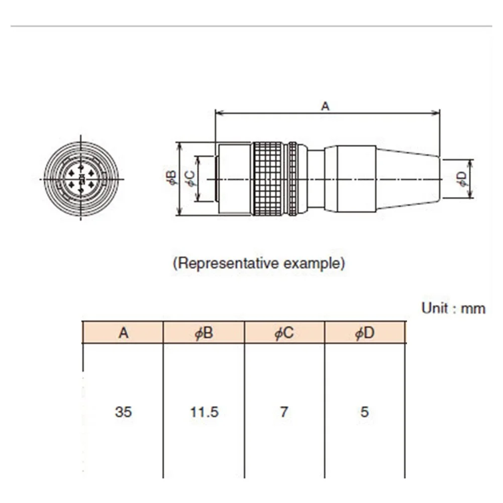 

AC/DC Connector Plug 1Pc Working Frequency 11.5*35mm 300V Brass Gold Plated Cold Pressing Hirose 4Pin Connector