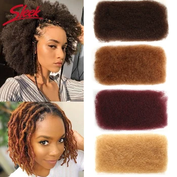 Sleek Brazilian Remy Hair Afro kinky Curly Bulk Human Hair For Braiding QVR 1 Bundle 50g/pc Natural Color Braids Hair No Weft 1