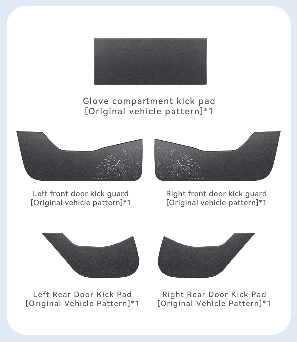 Car Door Anti-Kick Pad For Tesla Model 3 Y Juniper Highland Sticker Trim Kit Sid