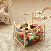Children's Toys Storage Basket Transparent Storage Box Sub Block Plush Toys Large-capacity Household Multifunctional 6