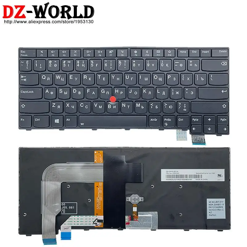 Teclado Retroiluminado do Portátil para Lenovo Ara tw lt gr gk kr kz ru br dk bg th jp Eua Thinkpad 13 Gen2 g2 T470s s2 2nd T460s Computador Portátil - Imagem 2