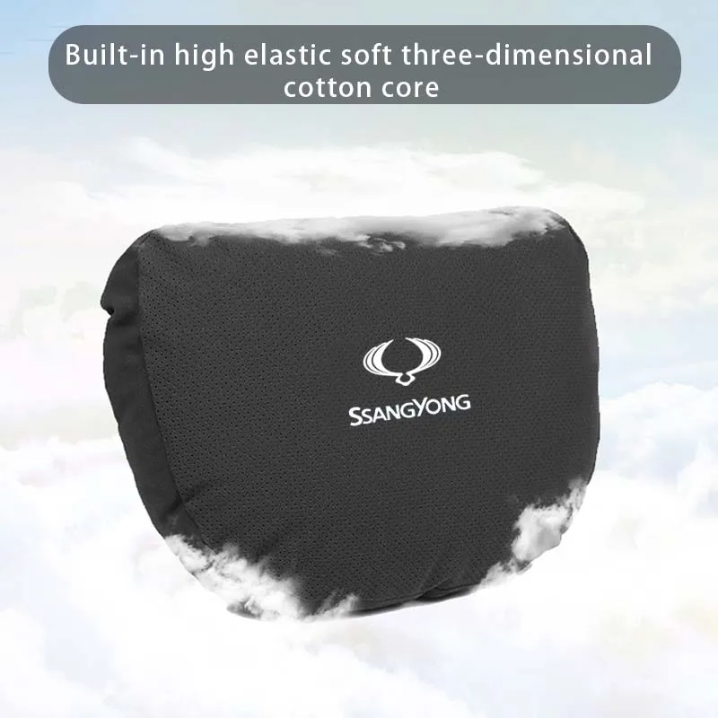 

Car Headrest Lumbar Support Pillow Spine Neck Pillow Seat For Ssangyong Korando Kyron Actyon Sport Parts Torres Key Accessories