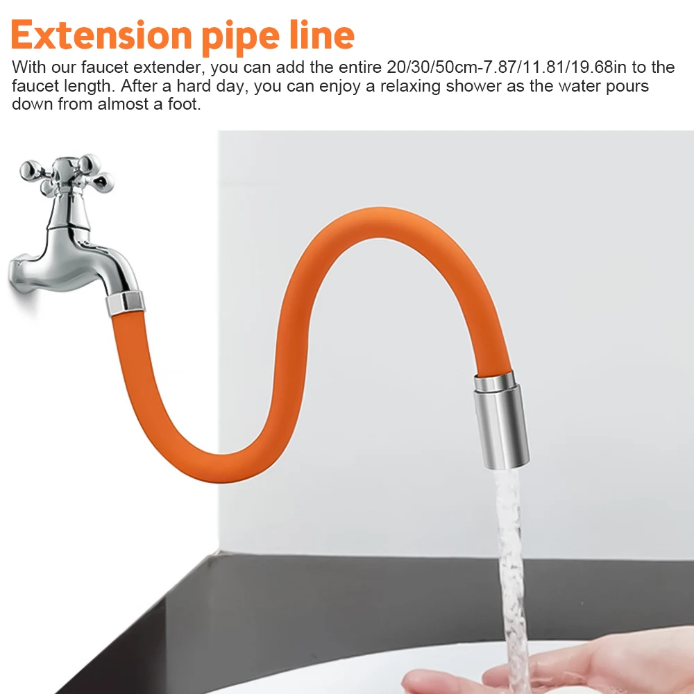 

Faucet Extension Tube Water Saving Nozzle Filter Sink Faucet Extender 360° Rotation Water Saving Tap for Kitchen Bathroom