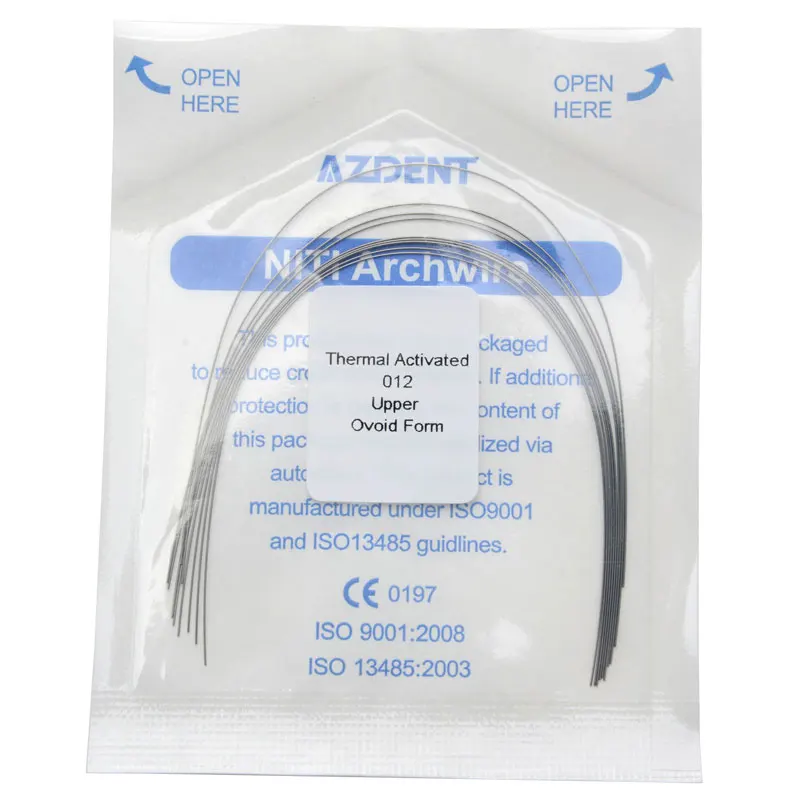 Dental Orthodontic Niti Bögen, Rechteckige Drähte, 10 Stück