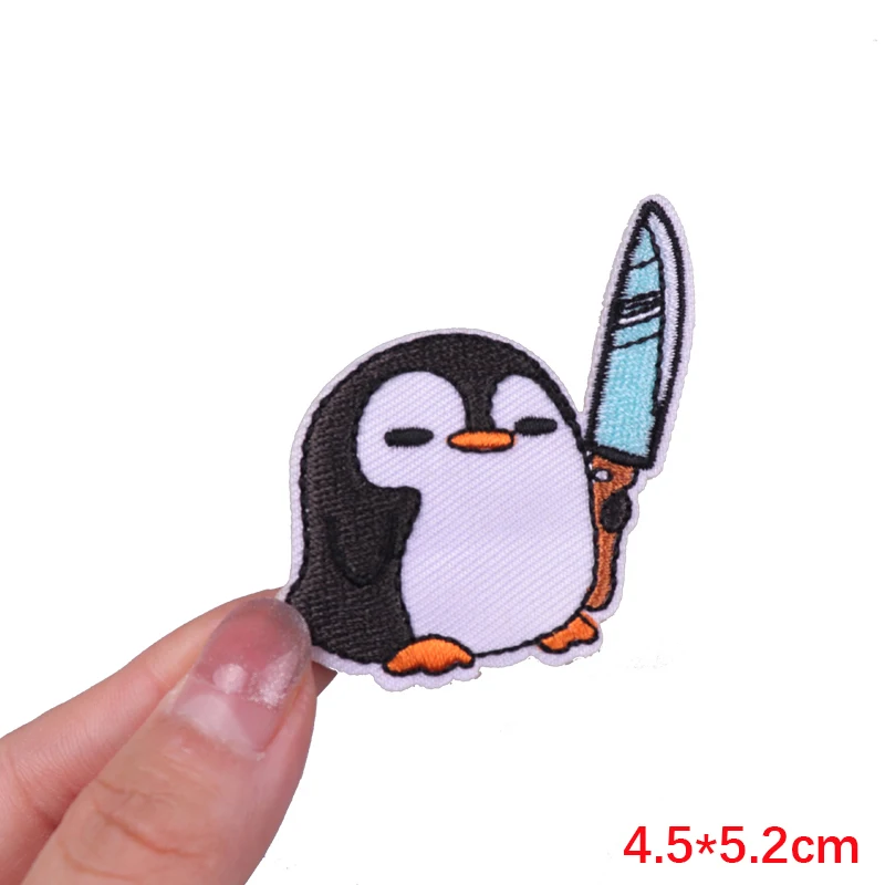 Vibrant Animal Embroidered Iron-On Patches