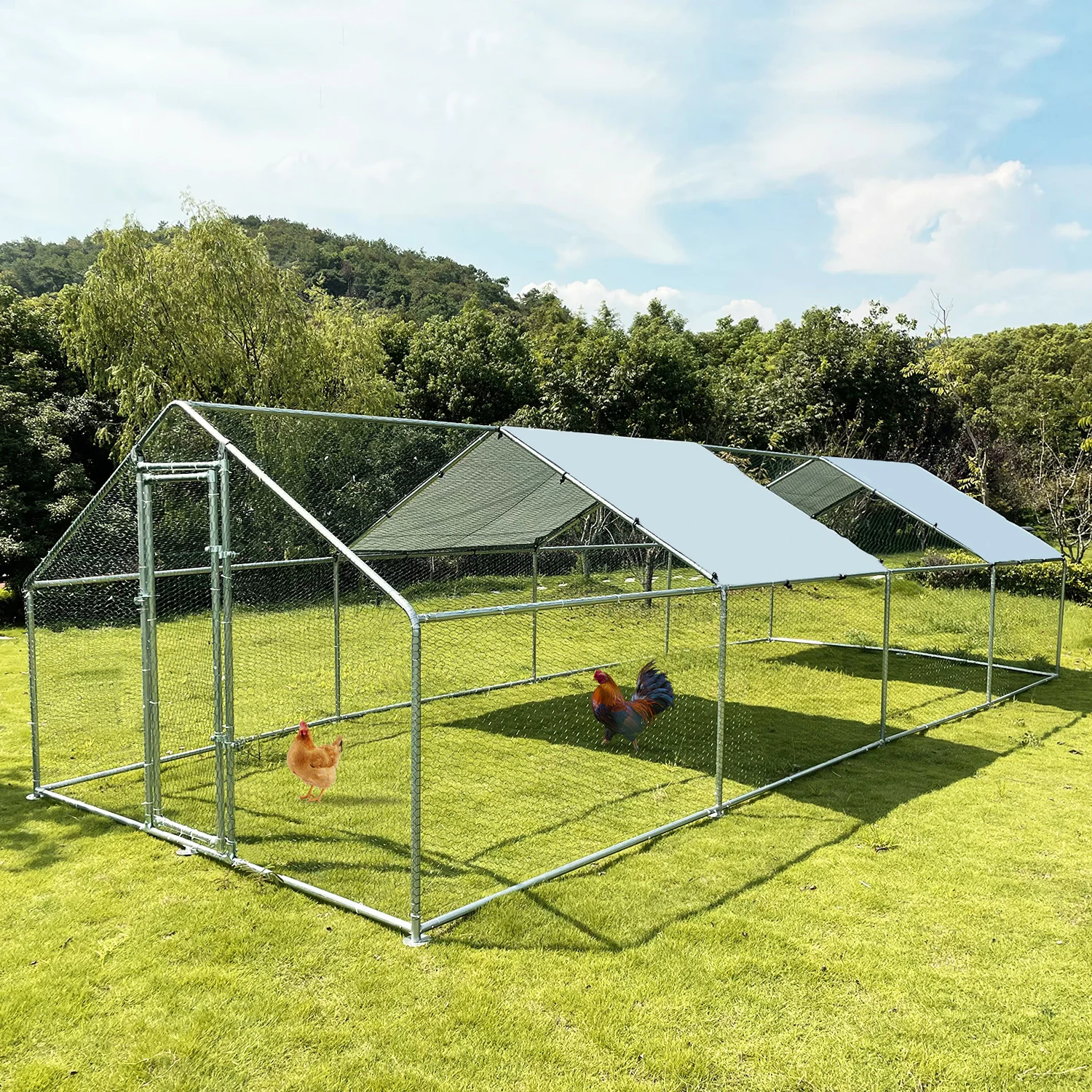 Usa In Magazzino Vendita Calda In Fabbrica Grande Pollaio In Metallo Gabbia Per Conigli Pollaio Per Pollaio All'Aperto A Strati