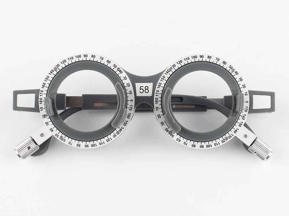 1pc New Design TF-X Plastic Optical Trial Frame Set Ophthalmic Trial Lens Frame 52-70mm Optional Fixed PD Grey Color