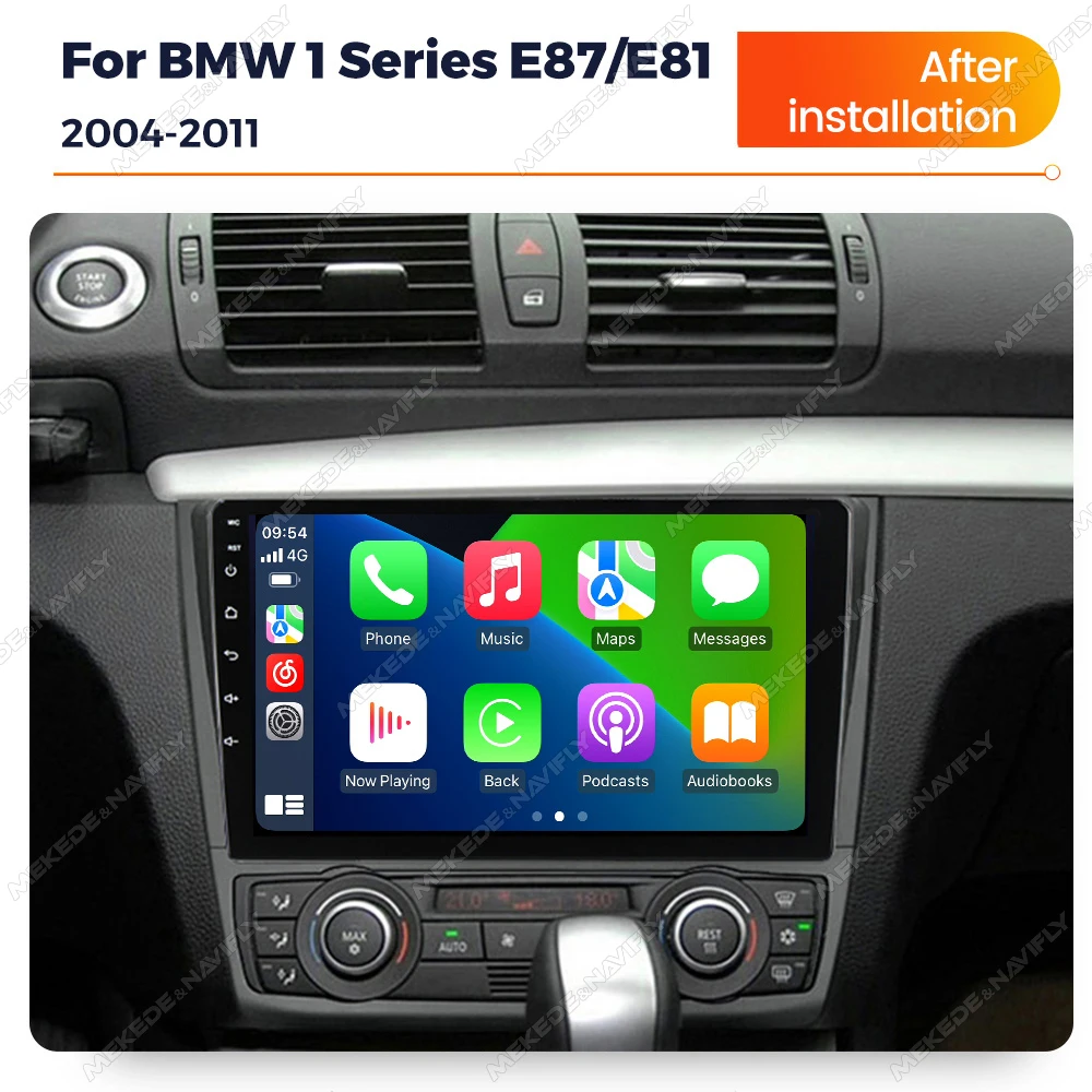 For BMW 1 Series E81 E82 E88 bmw E87 2004 - 2011 Android 14 Car radio Multimedia Player car intelligent system GPS Carplay+Auto