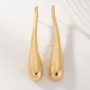 Exaggerate Big Water Droplet Drop Earrings for Women Trendy Simple Metal Statement Long Dangle Earrings Party Retro Jewelry Gift
