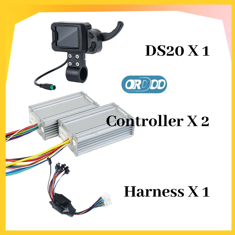 60V45A CC1 ORDOO Display 3000W Brushless Controller YUNLI ORDOOSPEED DS20 KIT